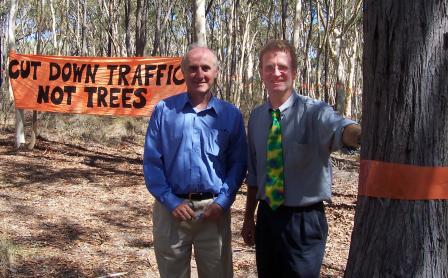 Mike on The Ridge with Conservation Council President Geoff Robertson